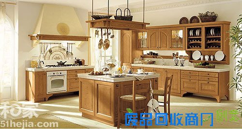 欣赏10款典雅橱柜 DIY田园地中海风格唯美厨房