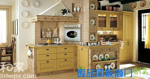 欣赏10款典雅橱柜 DIY田园地中海风格唯美厨房
