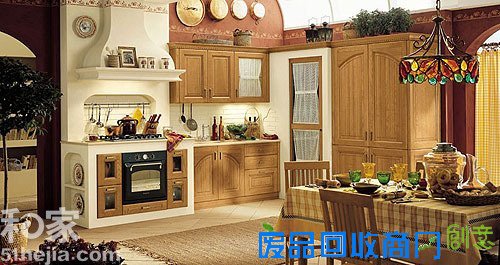 欣赏10款典雅橱柜 DIY田园地中海风格唯美厨房