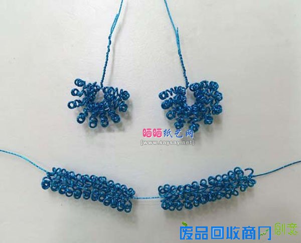 彩色铁丝手工DIY漂亮饰品（耳环项链制作）