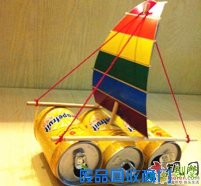 易拉罐手工制作大全 用易拉罐手工制作小帆船