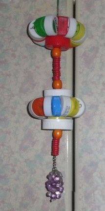 废旧物品手工 漂亮的瓶盖小灯笼制作教程 