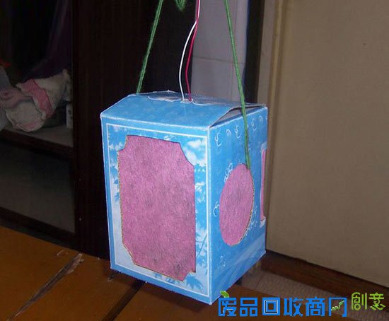 幼儿手工 纸盒灯笼的制作教程 