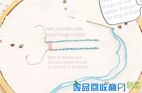 【刺绣基础教程】刺绣常用的几种针法图解