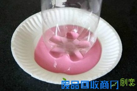 可乐瓶DIY樱花装饰画