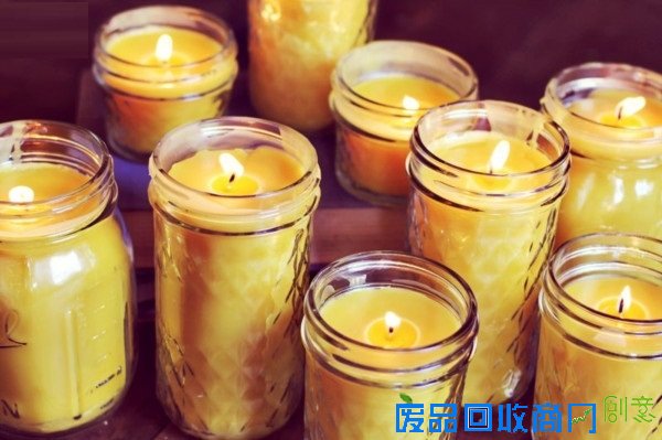 纯手工制作罐头瓶蜡烛DIY教程