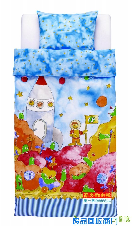 搞怪涂鸦与卡通漫画 儿童床品集体玩性大发