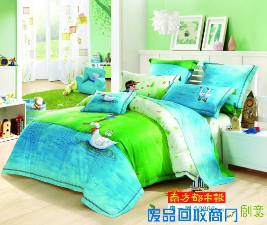搞怪涂鸦与卡通漫画 儿童床品集体玩性大发