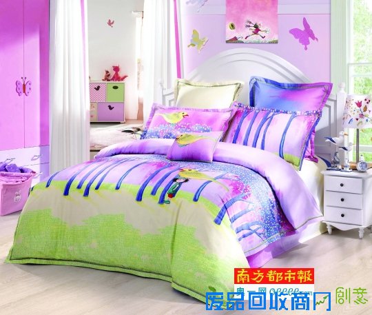 搞怪涂鸦与卡通漫画 儿童床品集体玩性大发