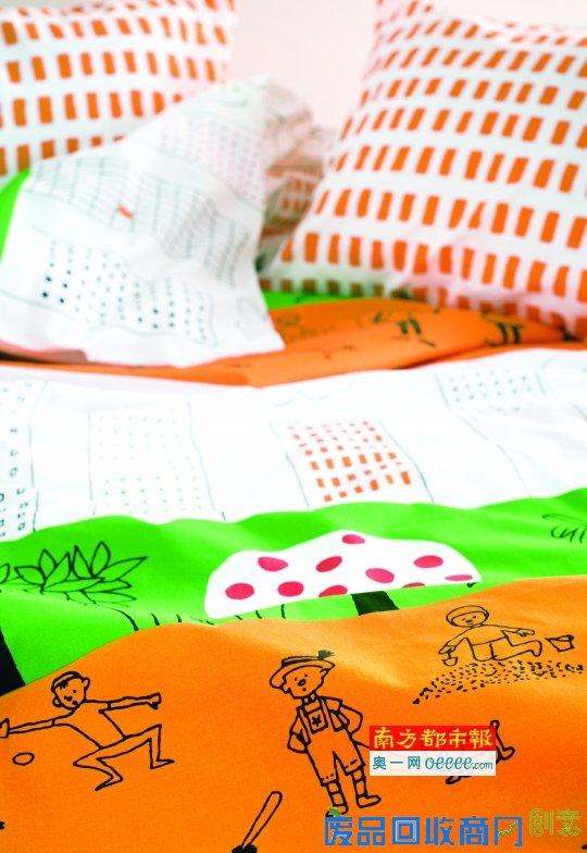搞怪涂鸦与卡通漫画 儿童床品集体玩性大发