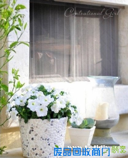 废物利用手工制作大全_铁罐废物利用制作漂亮花盆 