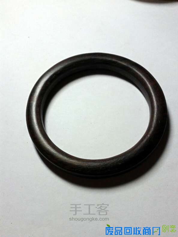 紫光檀木手镯制作 第10步