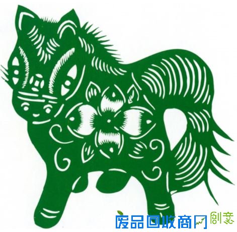 马剪纸图案大全 凤翔泥塑剪纸马