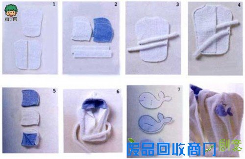 简单的宝宝服装裁剪教程 婴儿浴袍制作