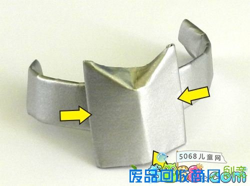 漂亮的星星戒指手工折纸图解图在线学习