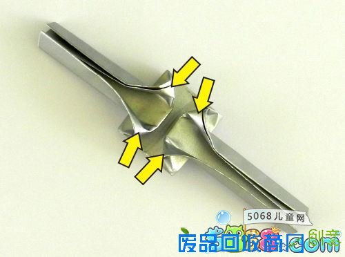 漂亮的星星戒指手工折纸图解图在线学习