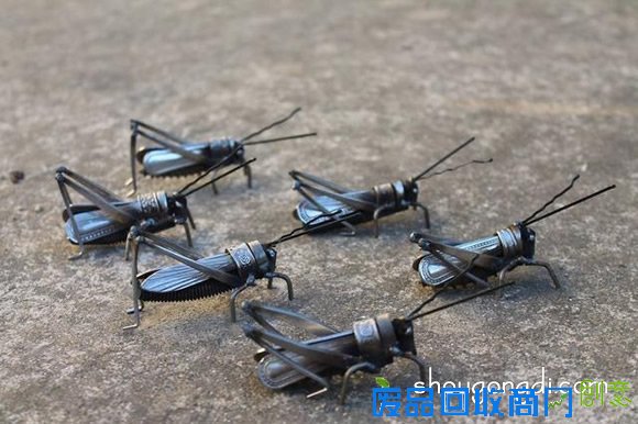 废弃金属再利用DIY制作动物模型的作品图片 -  