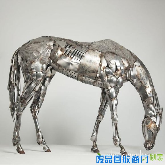 废弃金属再利用DIY制作动物模型的作品图片 -  