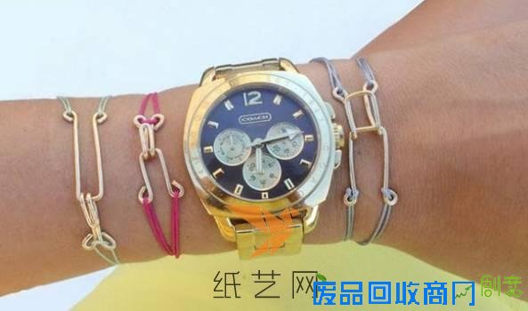 简单漂亮的绕线手链制作起来也不复杂吧