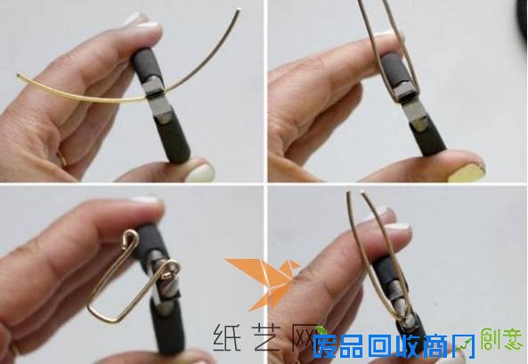 我们先用钳子将金属丝来进行制作，这是这个手链制作过程中的重头戏啦