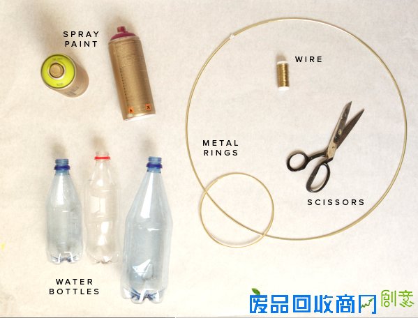 废旧饮料瓶手工制作出装饰家的彩色花朵