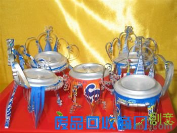 废旧物改造小制作:妙用 易拉罐 