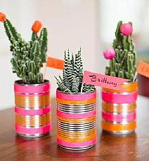 易拉罐手工制作 小清新花盆 的 diy 手工制作大全图解