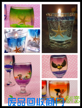 教你手工diy装饰精美白蜡烛