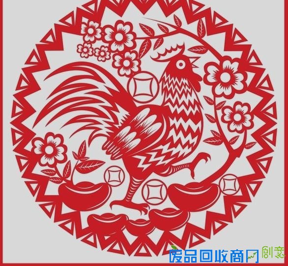 2017鸡年剪纸素材大全