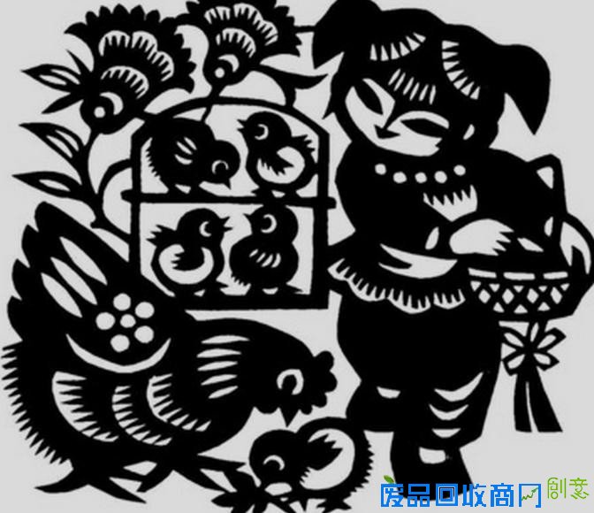 2017鸡年剪纸素材大全