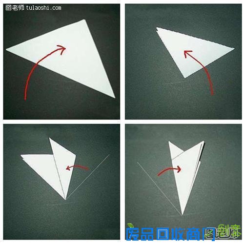 圣诞雪花剪纸 简单到不能再简单的剪纸