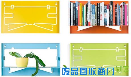 简易型折叠式书架 如同童年的折纸游戏