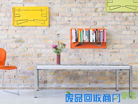 简易型折叠式书架 如同童年的折纸游戏