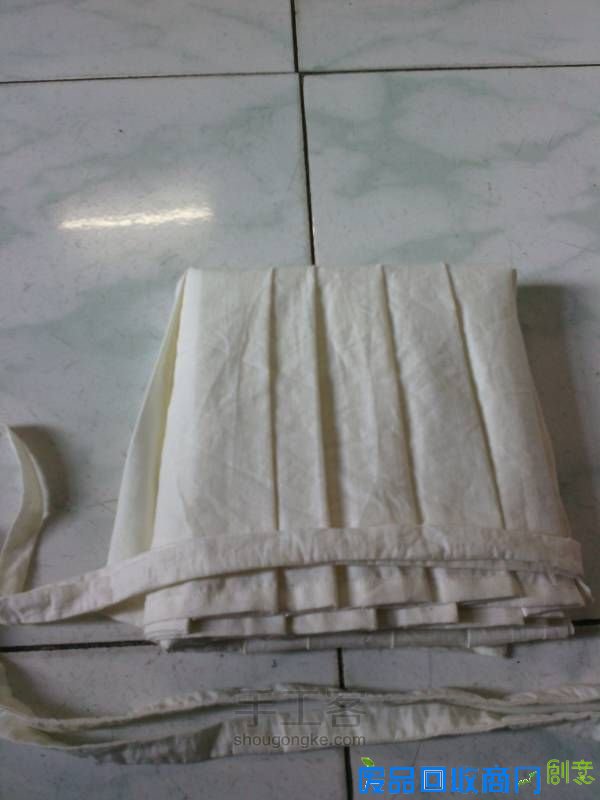 汉服中裙折叠教程及中裙制作简略 第5步