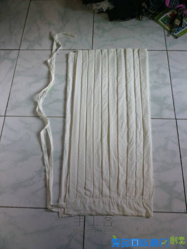 汉服中裙折叠教程及中裙制作简略 第2步