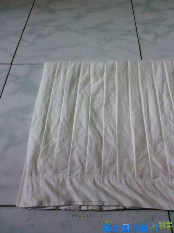 汉服中裙折叠教程及中裙制作简略 第3步