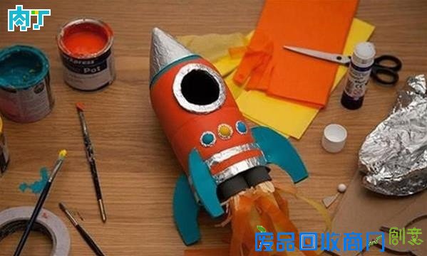 用可乐瓶DIY儿童玩具航天飞机模型的制作方法图解教程