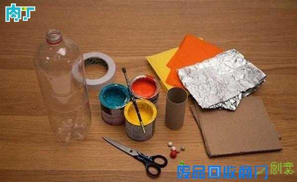 用可乐瓶DIY儿童玩具航天飞机模型的制作方法图解教程