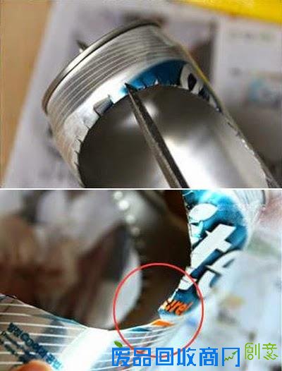 变废为宝:用易拉罐DIY打造的吊兰花盆