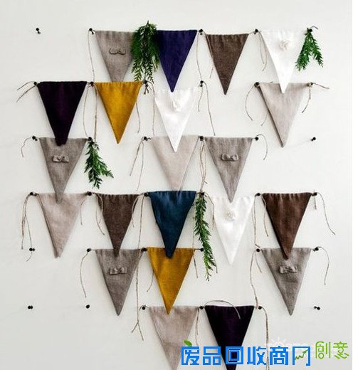 墙面旧布料DIY 3D立体感立现