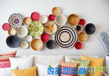 墙面旧布料DIY 3D立体感立现