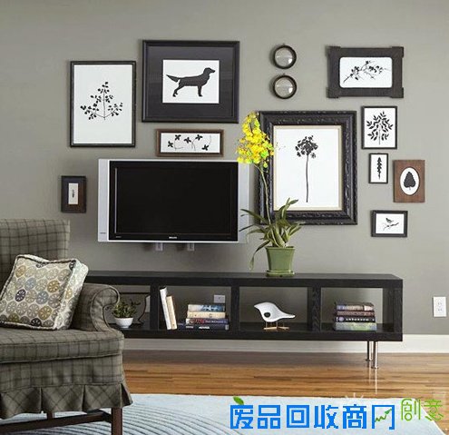 墙面旧布料DIY 3D立体感立现