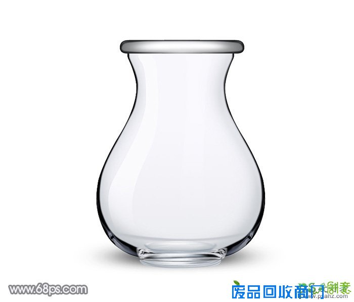 photoshop手工制作一只透明的玻璃缸-玻璃容杯-玻璃杯子
