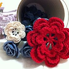 钩针编织花朵手工制作方法大全
