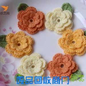 钩针编织花朵手工制作方法大全