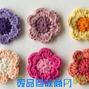 钩针编织花朵手工制作方法大全
