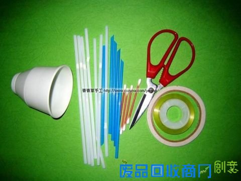 儿童玩具制作：吸管自行车