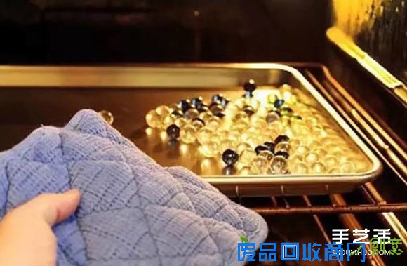 水晶玻璃球制作教程 弹珠DIY冰裂水晶的方法 -  