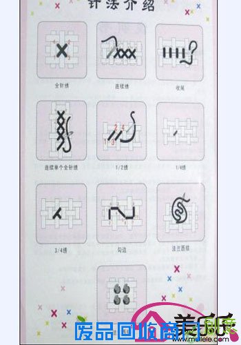 十字绣绣法,十字绣半针绣法