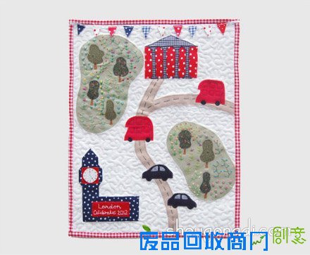 可爱的拼布画作品 简单手工拼布画图片欣赏 -  